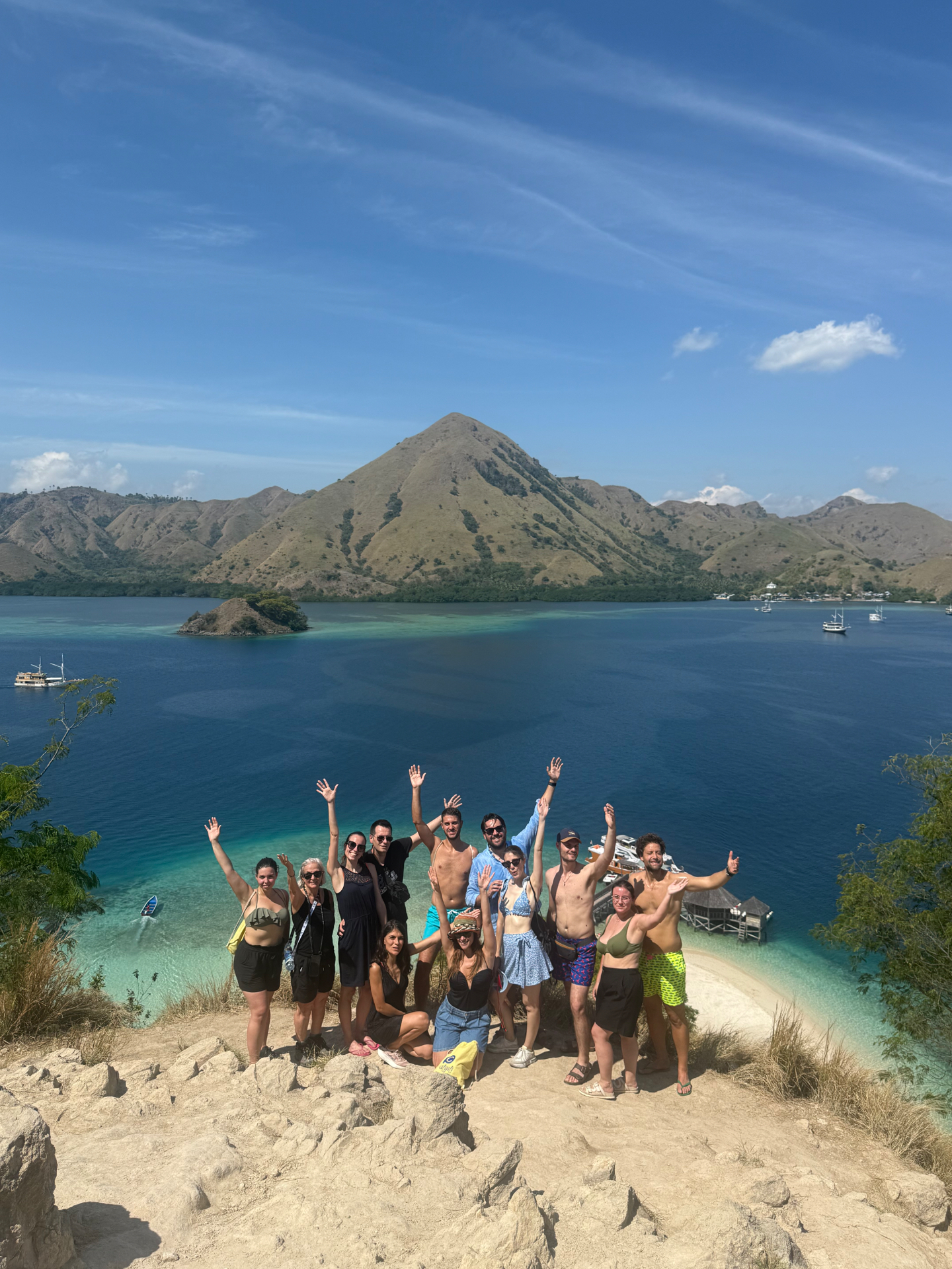 Gruppo Colopolo al viewpoint di Kelor Island, Komodo