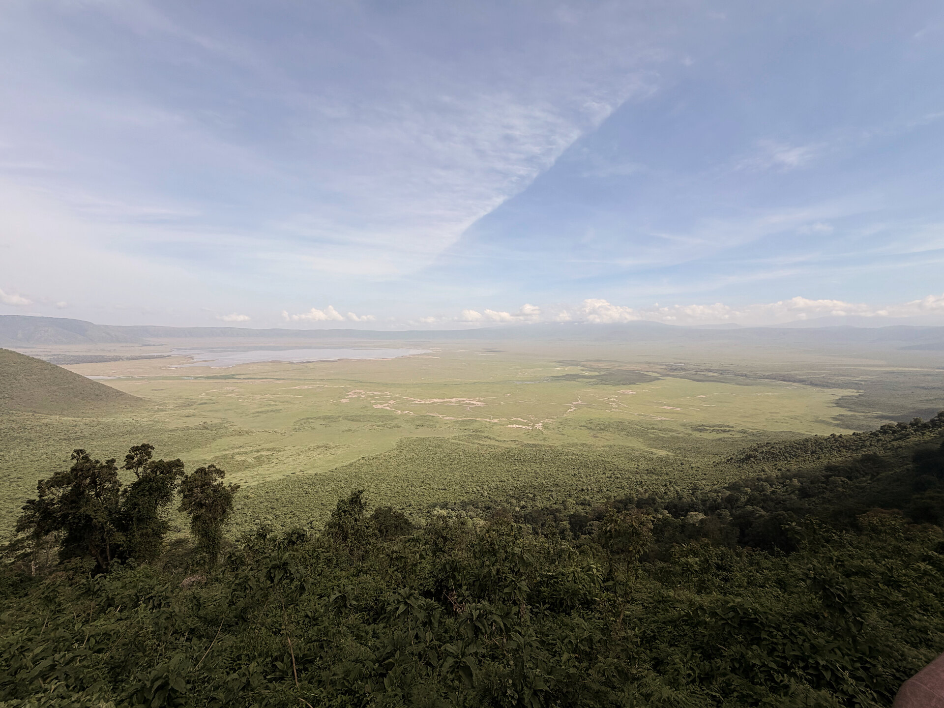 Vista del cratere del Ngorongoro in Tanzania